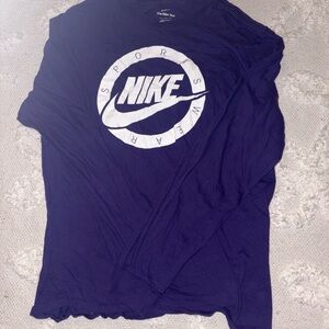 Nike Men's Deep Purple Long Sleeve Tee